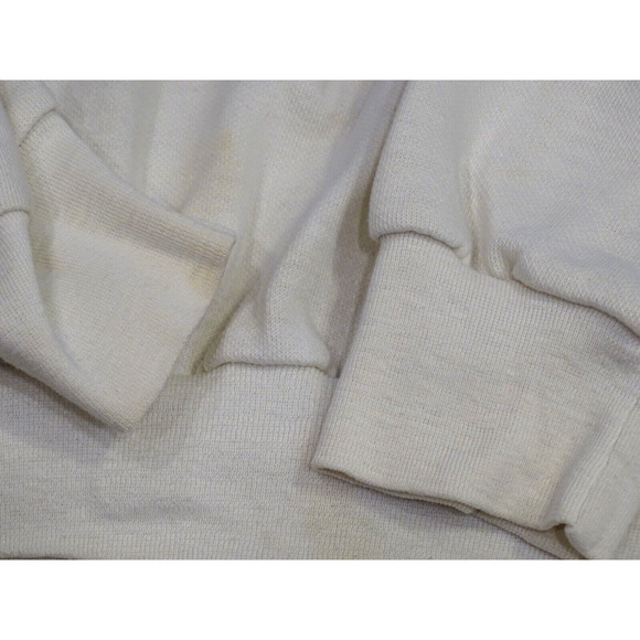 Vintage 80s Sweatshirt Panda Club Puff Paint Print Size S Double Collar Kidcore - Picture 4 of 12